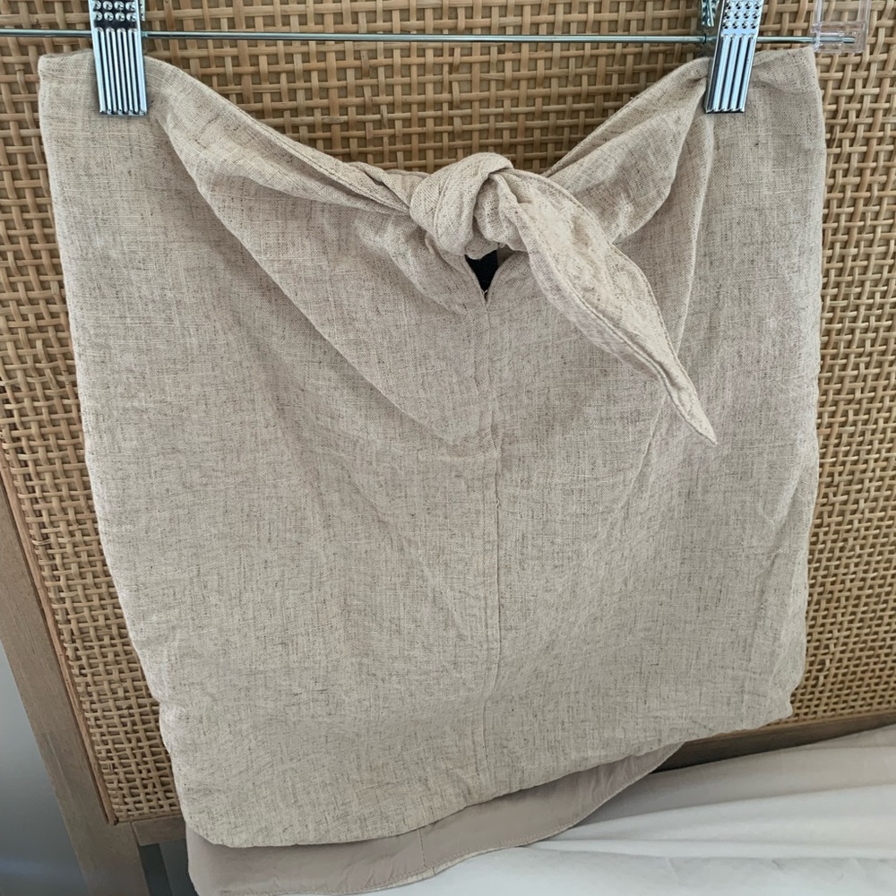 Anthropologie linen skirt